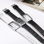 Genuine Leather Classic Dual Dial Display Wristwatches