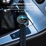 Full Touch Unisex Sports Clock Heart Rate Monitor Weather Forecast Smartwatch for IOS and Android