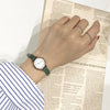 Women’s Small Minimalist Wrist Watch With PU Leather Straps