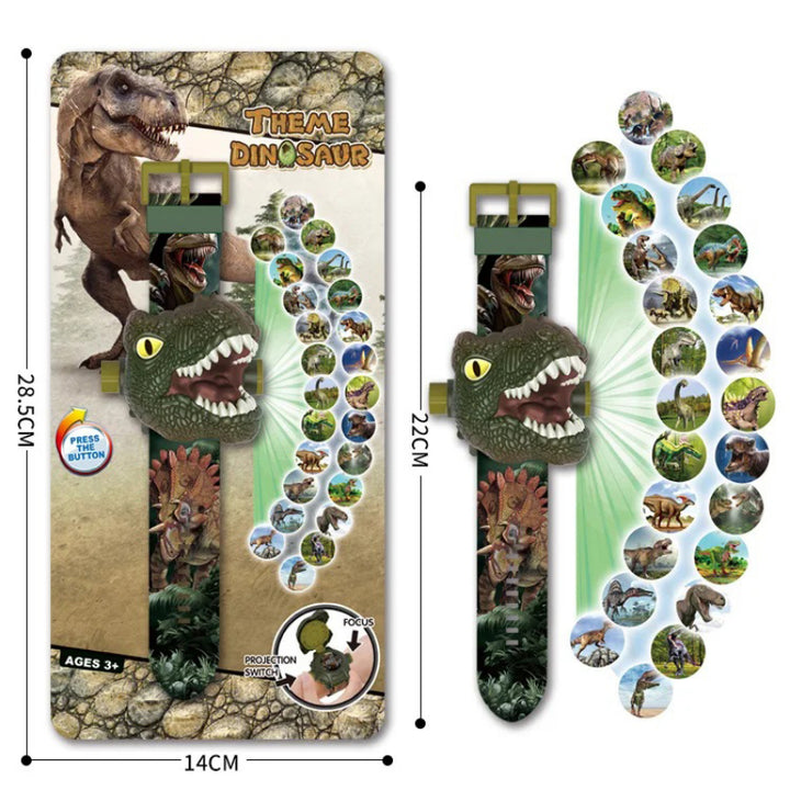 Children's 24-Design Dinosaur Projection Digital Watches
