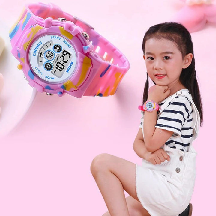 Luminous Children's Camouflage Digital Outdoor Sports Watch