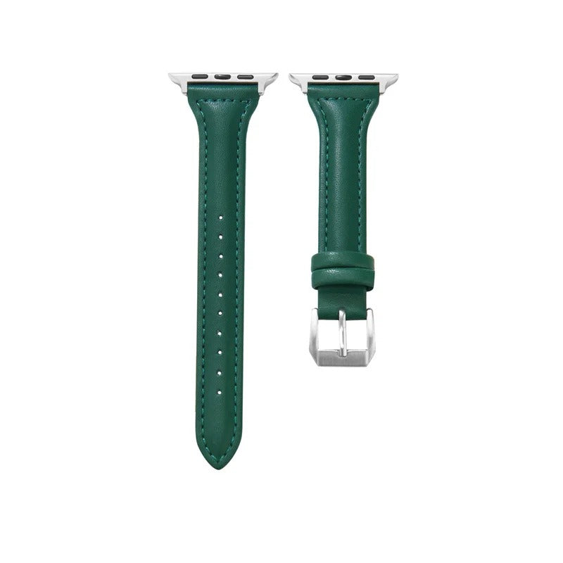 Sleek Leather Wristband for Apple Watch - Slim Design