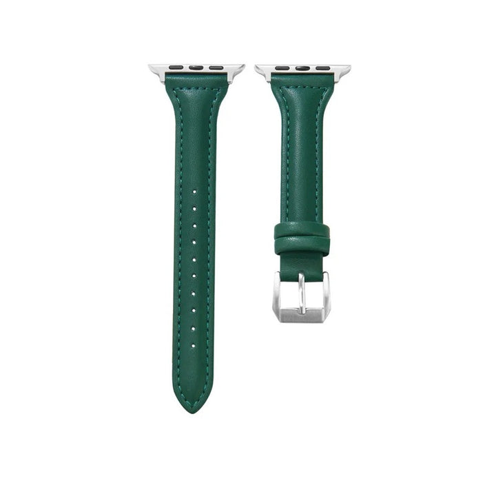 Sleek Leather Wristband for Apple Watch - Slim Design