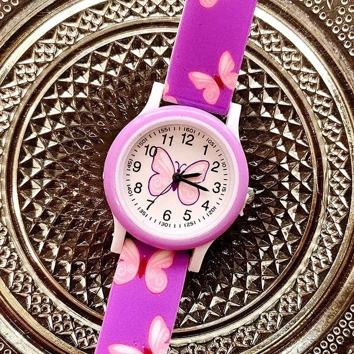 Flutter Into Fun with Butterfly Design Quartz Watches for Kids