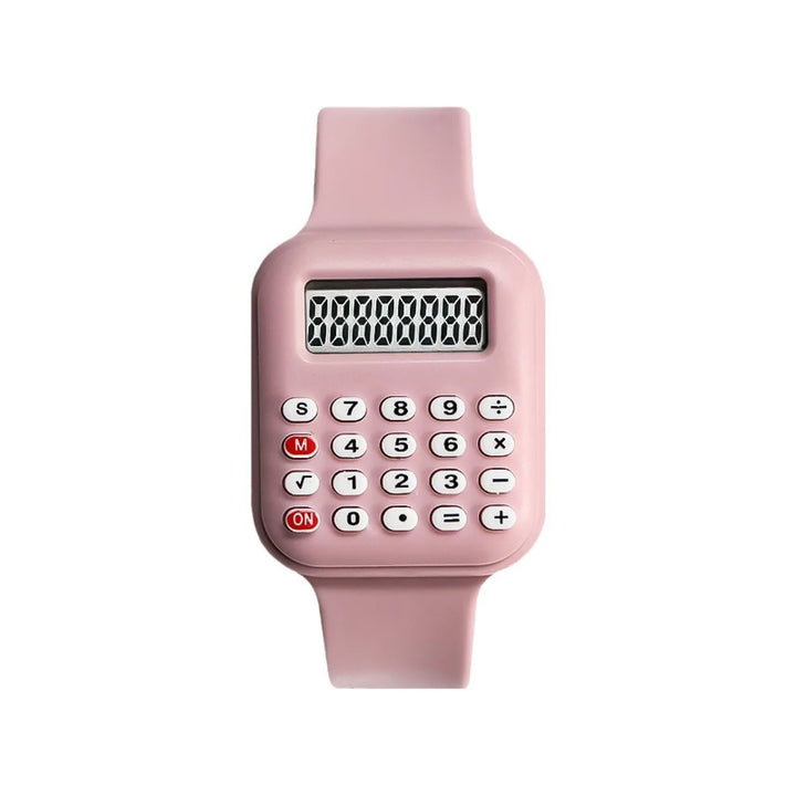 Multi-Purpose Rubber Strap Digital Watch with Calculator for Kids