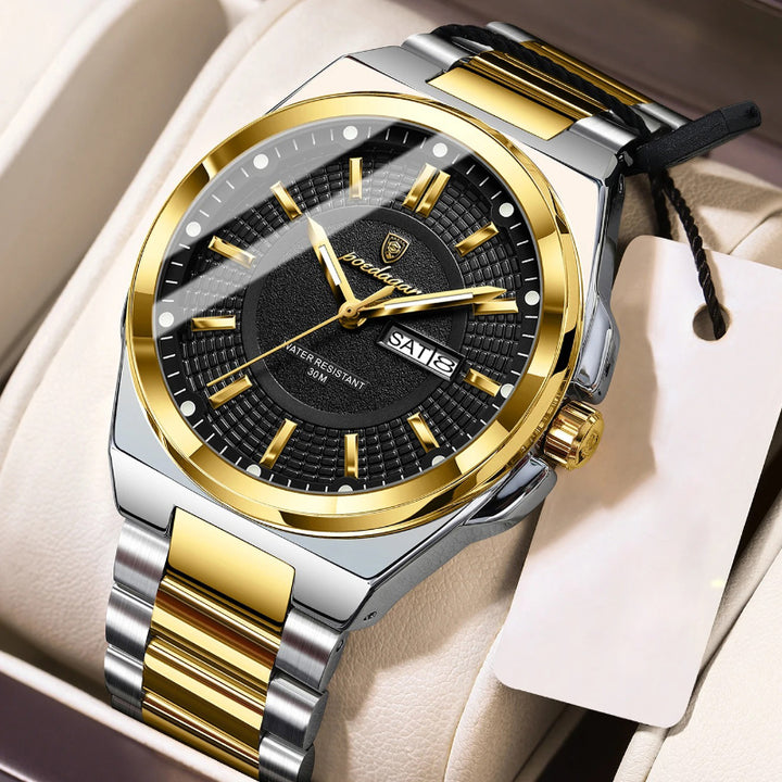 Classic Visual Trend Luminous Stainless Steel Men's Quartz Watch