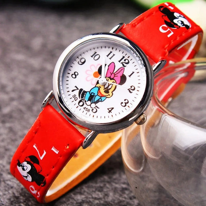 Children's Playful Cartoon Character Analog Quartz Watch