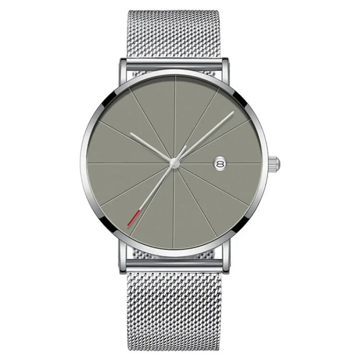 Ultra Thin Stainless Steel Mesh Belt Quartz Wristwatches