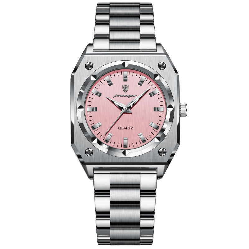 Stainless Steel Women's Luminous Exquisite Dial Quartz Watch