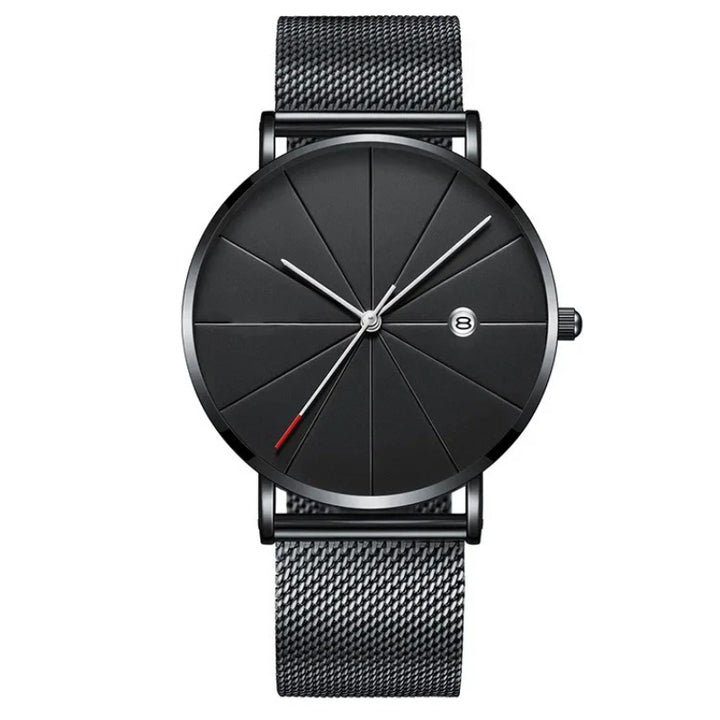 Ultra Thin Stainless Steel Mesh Belt Quartz Wristwatches