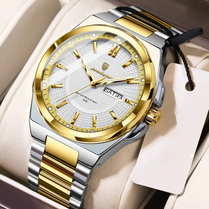 Classic Visual Trend Luminous Stainless Steel Men's Quartz Watch