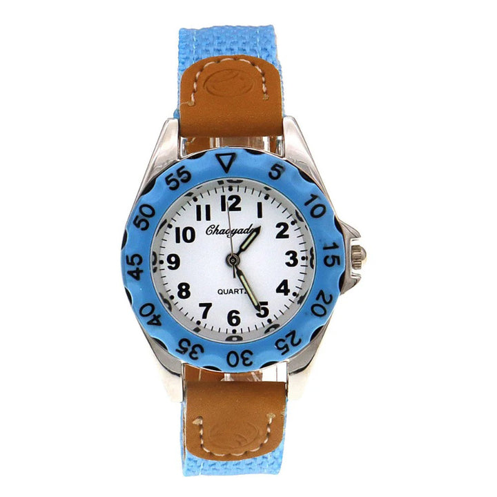 Sporty Casual Nylon Strap Easy-to-read Quartz Watch for Kids
