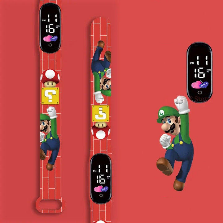 Cartoon Character Design LED Watch for Kids' Daily Wear