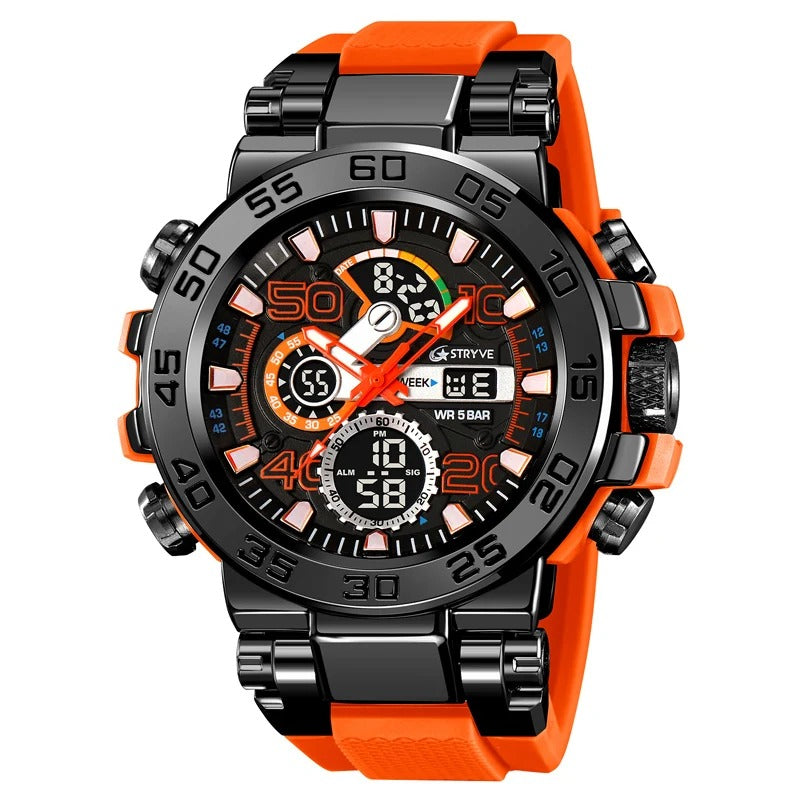 Digital-Analog Cool Luminous Fashion Outdoor Watch for Men