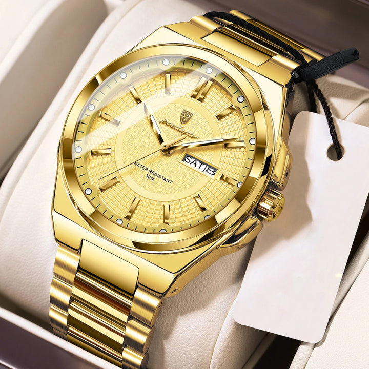Classic Visual Trend Luminous Stainless Steel Men's Quartz Watch