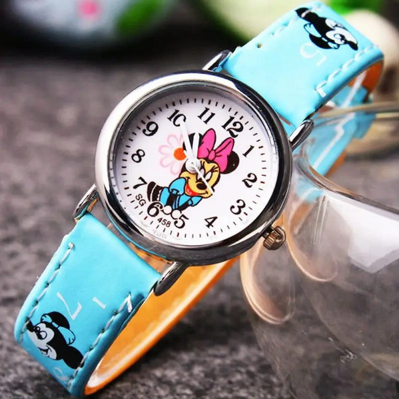 Children's Playful Cartoon Character Analog Quartz Watch