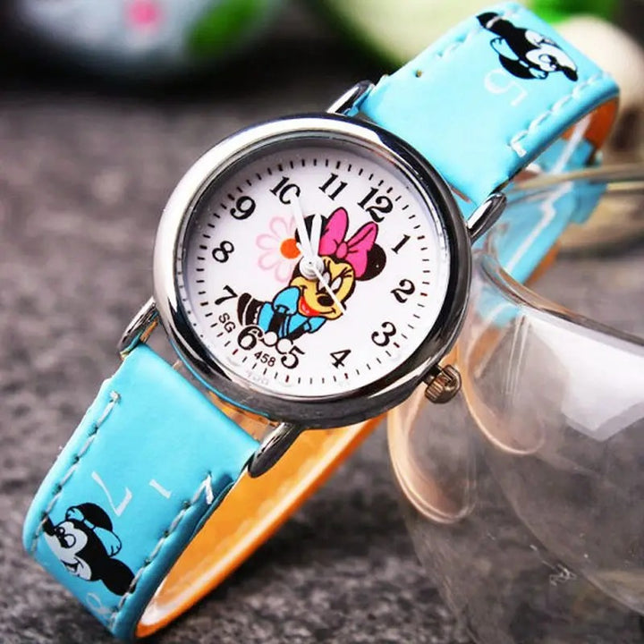 Children's Playful Cartoon Character Analog Quartz Watch