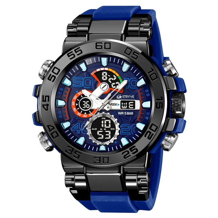 Digital-Analog Cool Luminous Fashion Outdoor Watch for Men
