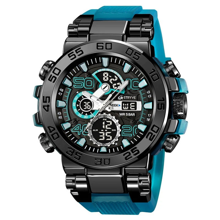 Digital-Analog Cool Luminous Fashion Outdoor Watch for Men