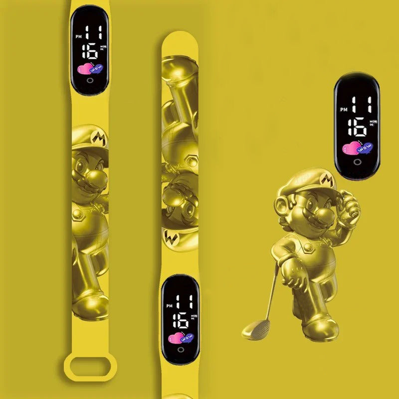 Cartoon Character Design LED Watch for Kids' Daily Wear