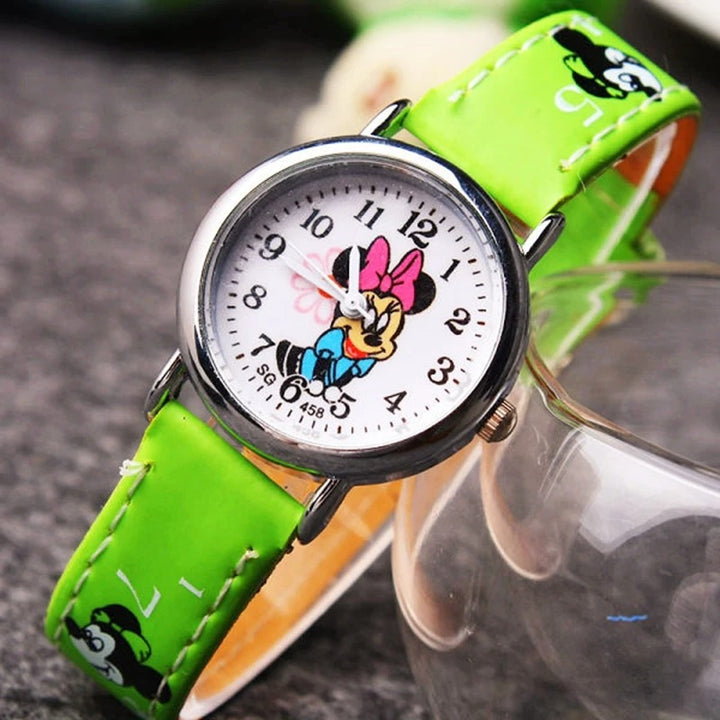 Children's Playful Cartoon Character Analog Quartz Watch