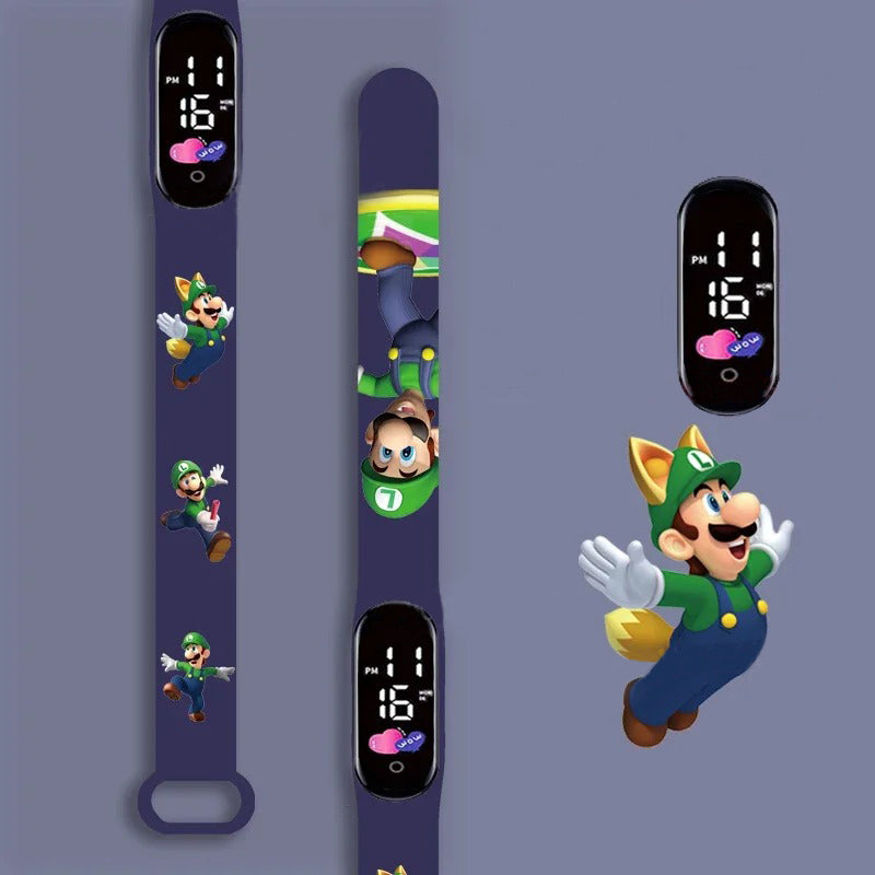 Cartoon Character Design LED Watch for Kids' Daily Wear