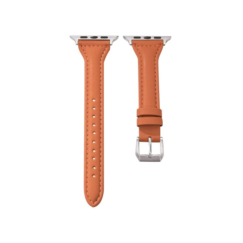 Sleek Leather Wristband for Apple Watch - Slim Design