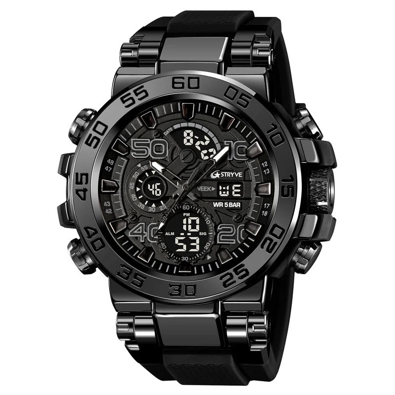 Digital-Analog Cool Luminous Fashion Outdoor Watch for Men