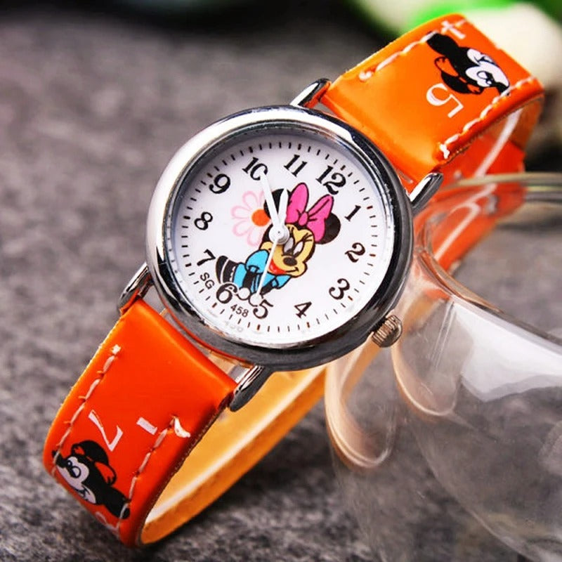 Children's Playful Cartoon Character Analog Quartz Watch