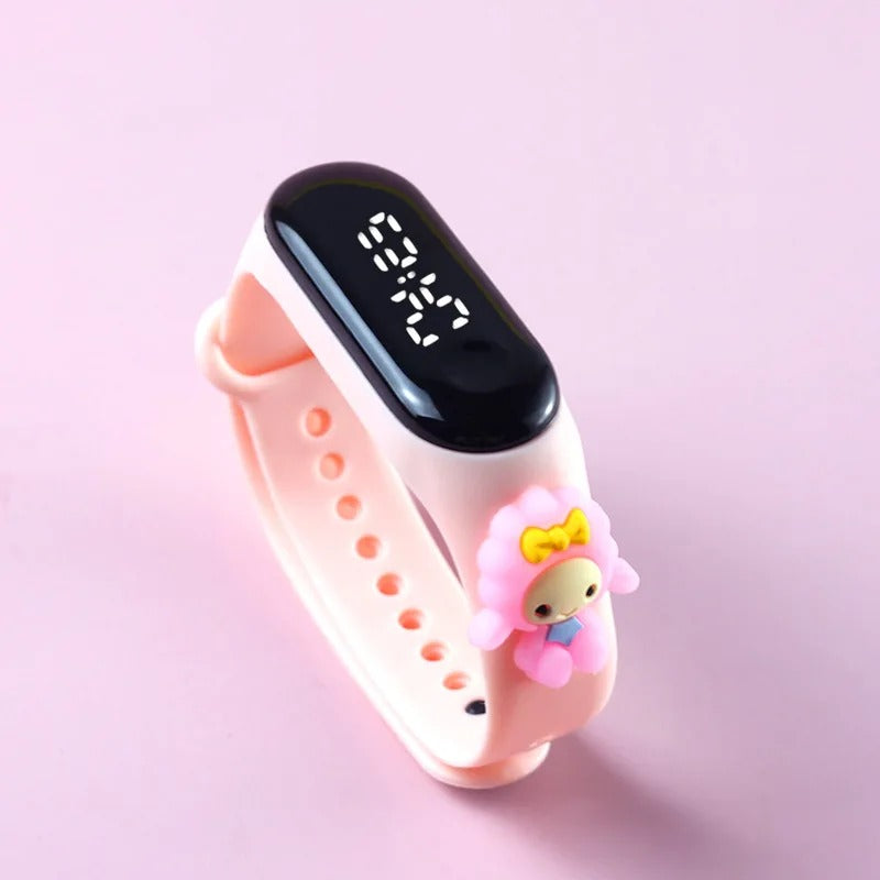 Fun and Easy-to-Read Children's LED Display Wristwatch