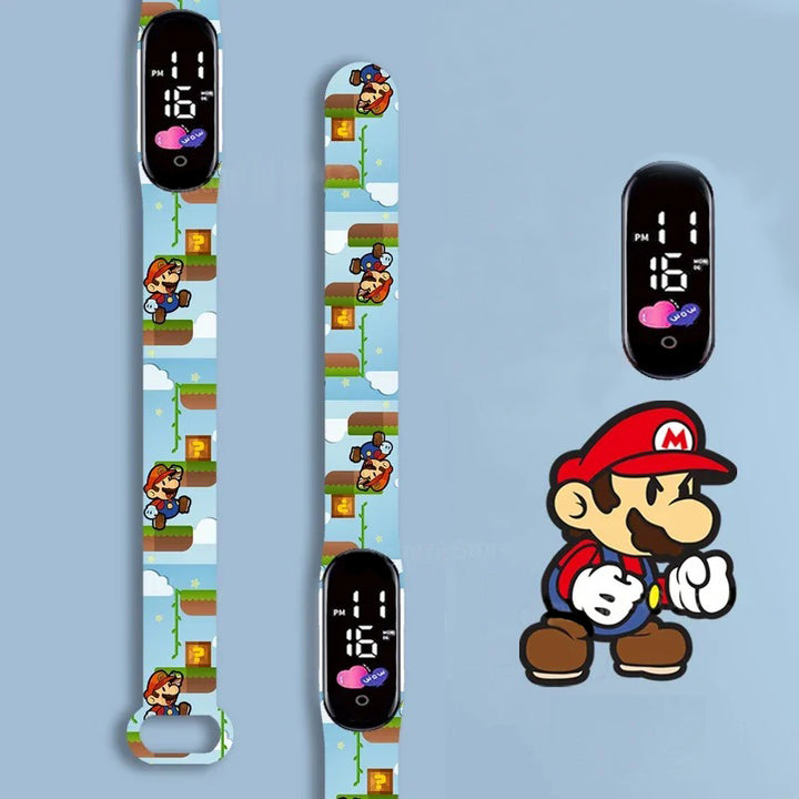 Cartoon Character Design LED Watch for Kids' Daily Wear