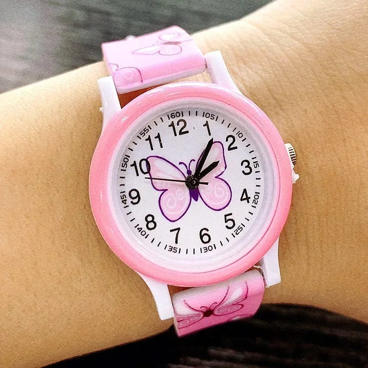 Flutter Into Fun with Butterfly Design Quartz Watches for Kids