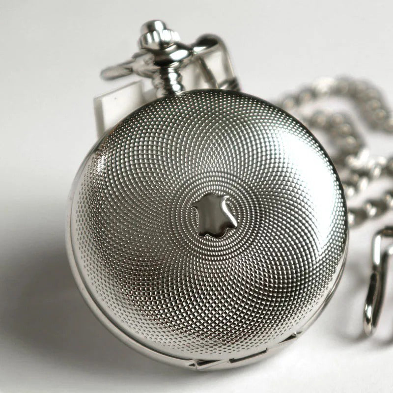 Unique Double-Side Open Case Design Mechanical Pocket Watch