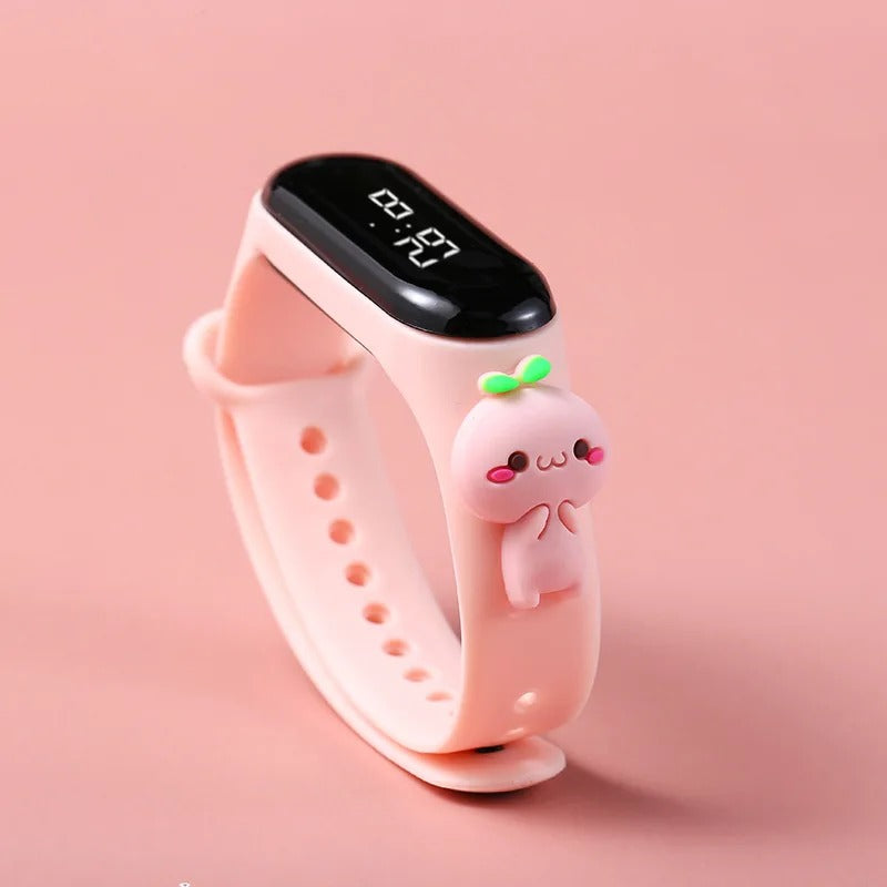Fun and Easy-to-Read Children's LED Display Wristwatch