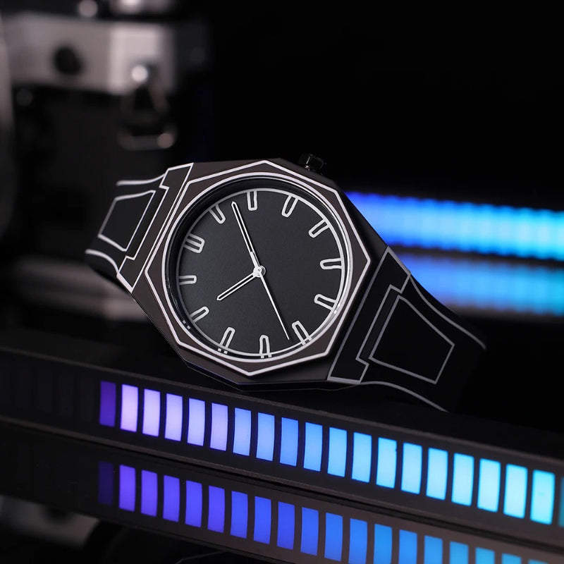 Creative Sketch Watch Sports Fashion Quartz Black and White Series