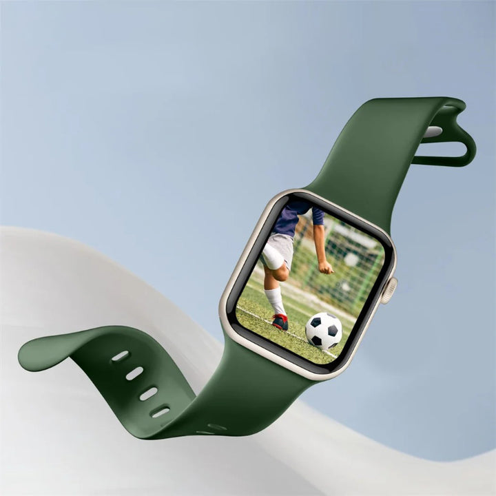Trendy Flexible Silicone Strap for Apple Smartwatch Band