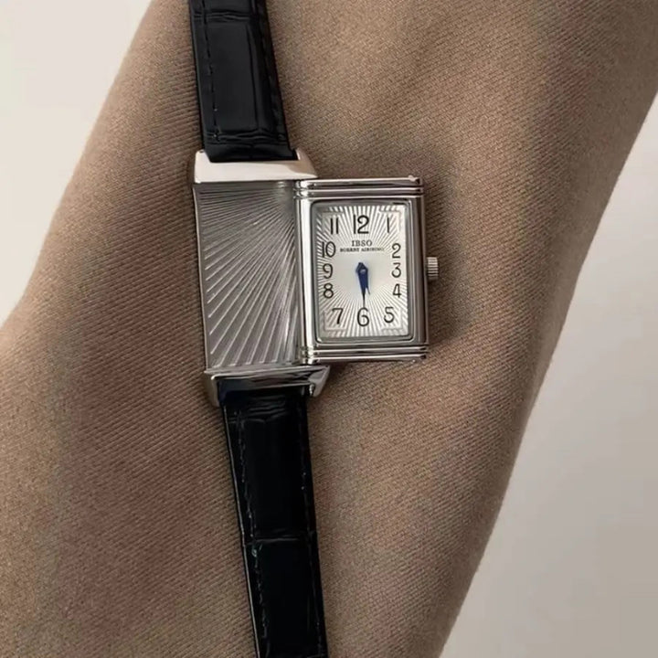 Women's Exquisite Slide Design Genuine Leather Quartz Watch