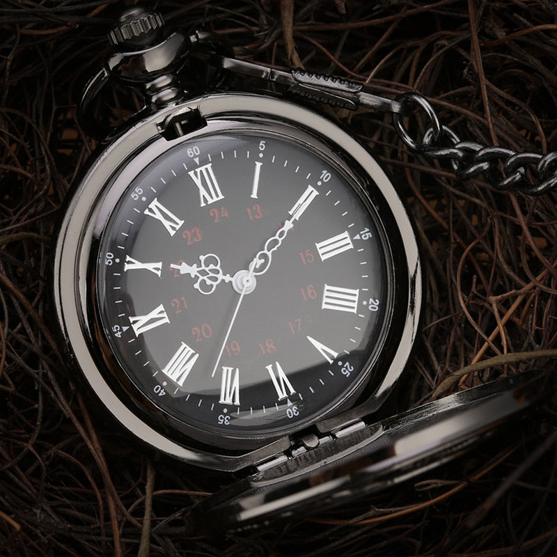 Hollow Case Vintage Quartz Pocketwatch