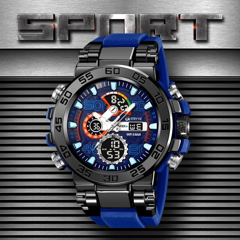 Digital-Analog Cool Luminous Fashion Outdoor Watch for Men