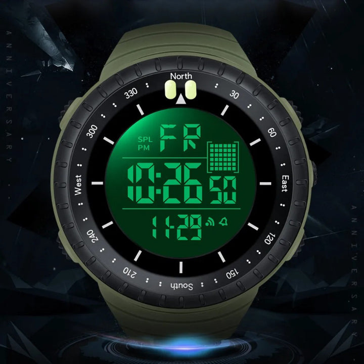 Multi-Function Large Digital Display Sports Watch for Men