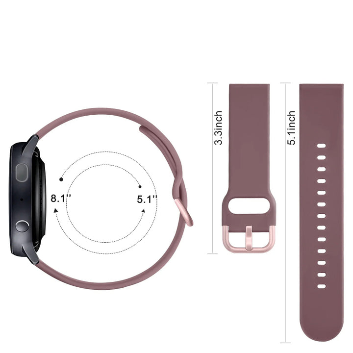Quick Release Replacement Silicone Watchband Strap for Smartwatch