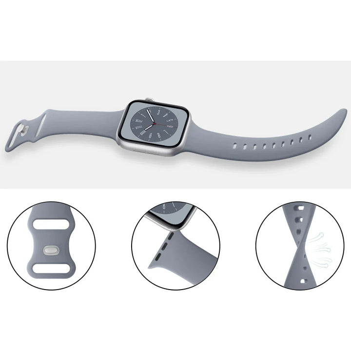 Soft-touch and Breathable Silicone Band for Smartwatch