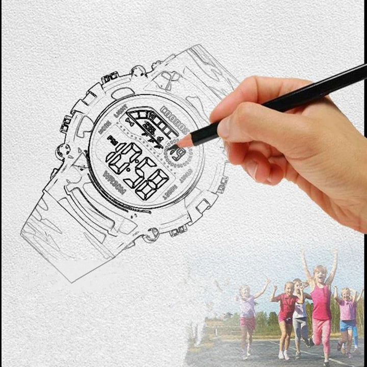 Luminous Children's Camouflage Digital Outdoor Sports Watch