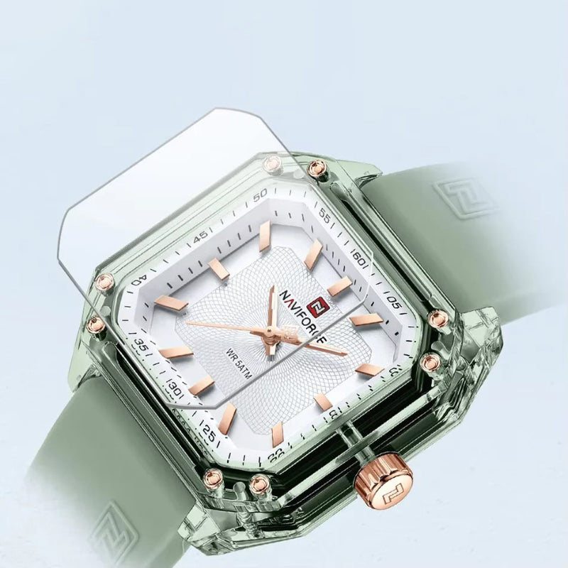 Modern Sporty Design Square Case Casual Fashion Watch