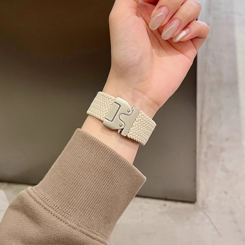 Nylon Elastic Braided Solo Loop Straps for Apple Replacement Watch Band