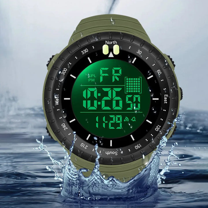 Multi-Function Large Digital Display Sports Watch for Men