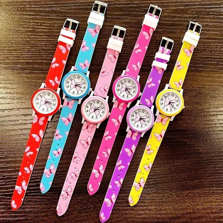 Flutter Into Fun with Butterfly Design Quartz Watches for Kids