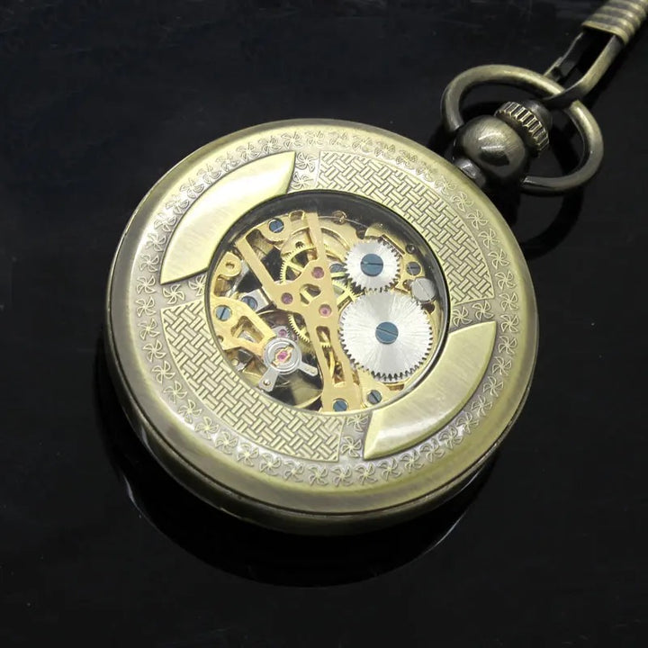 Luminous Antique Steampunk Mechanical Pocket Watch