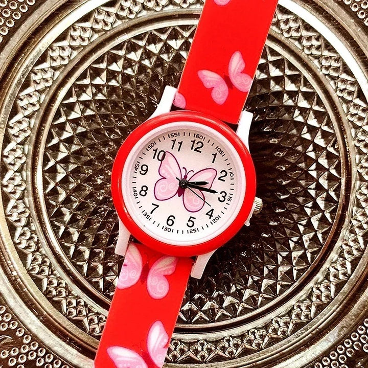 Flutter Into Fun with Butterfly Design Quartz Watches for Kids