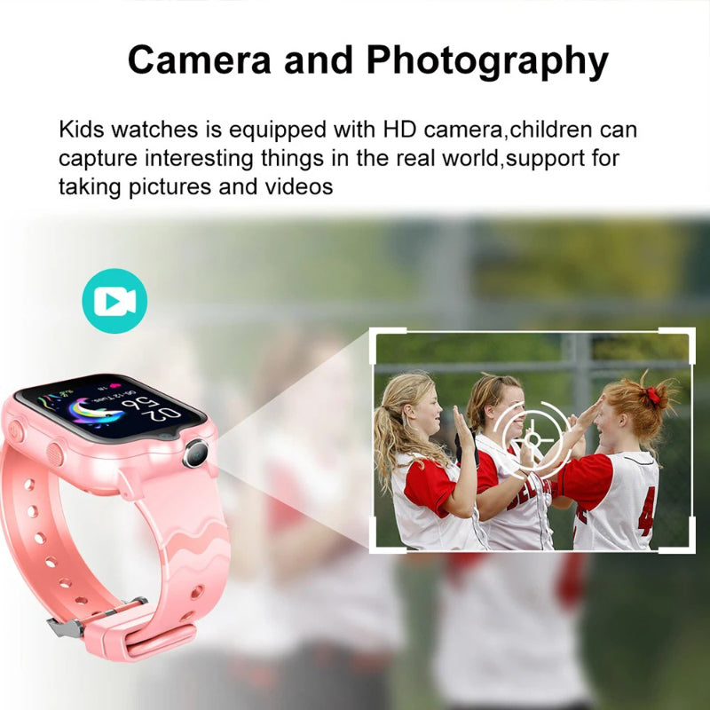4G Dual Camera Smart Watches for Kids with Safety Features